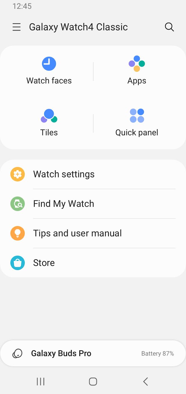Galaxy Watch Manager Resimleri