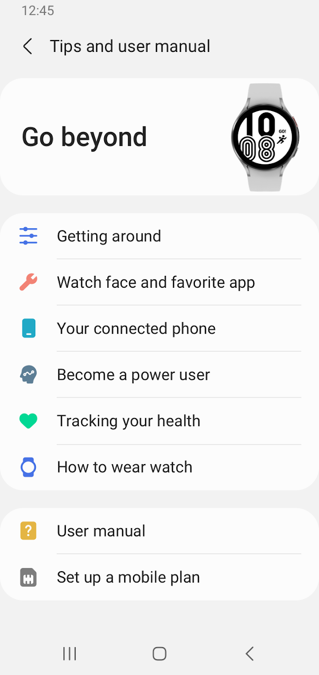Galaxy Watch Manager Resimleri