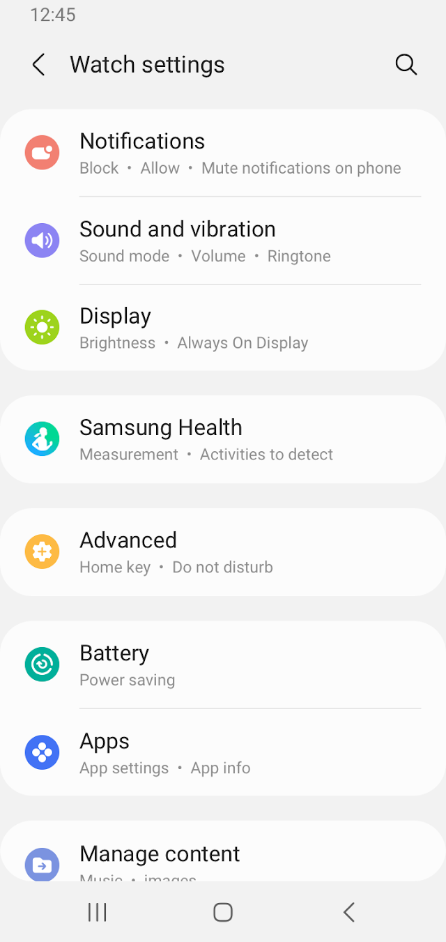 Galaxy Watch Manager Resimleri