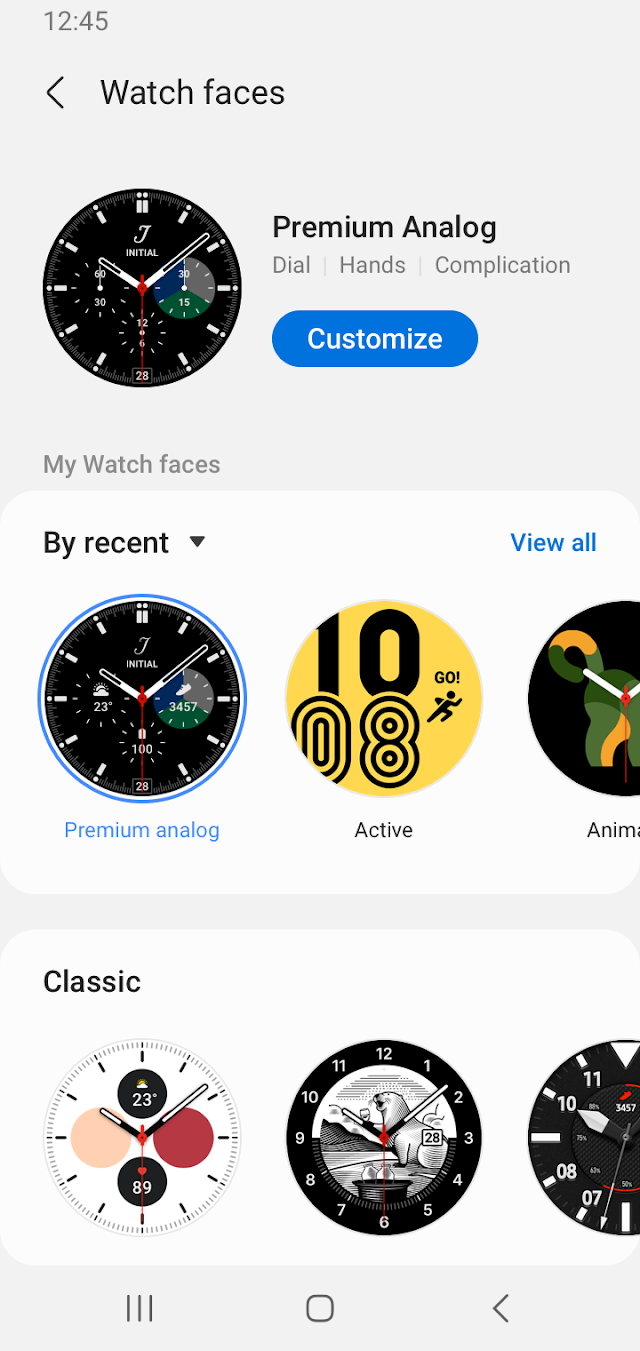 Galaxy Watch Manager Resimleri