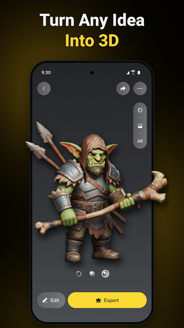 Tripo - AI 3D Model Generator Resimleri