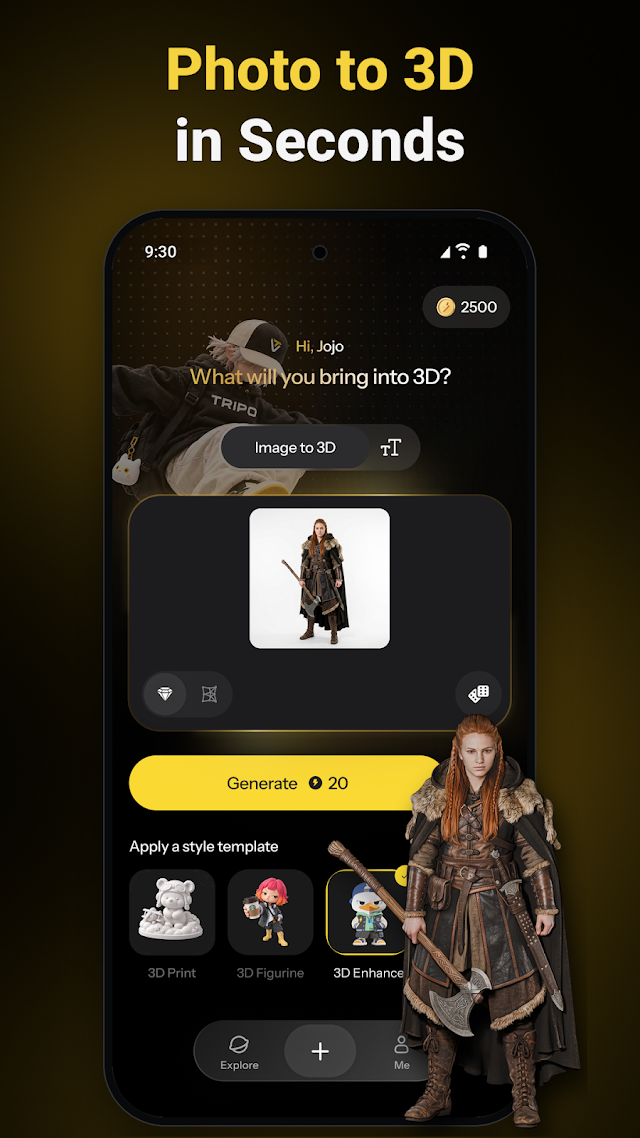 Tripo - AI 3D Model Generator Resimleri