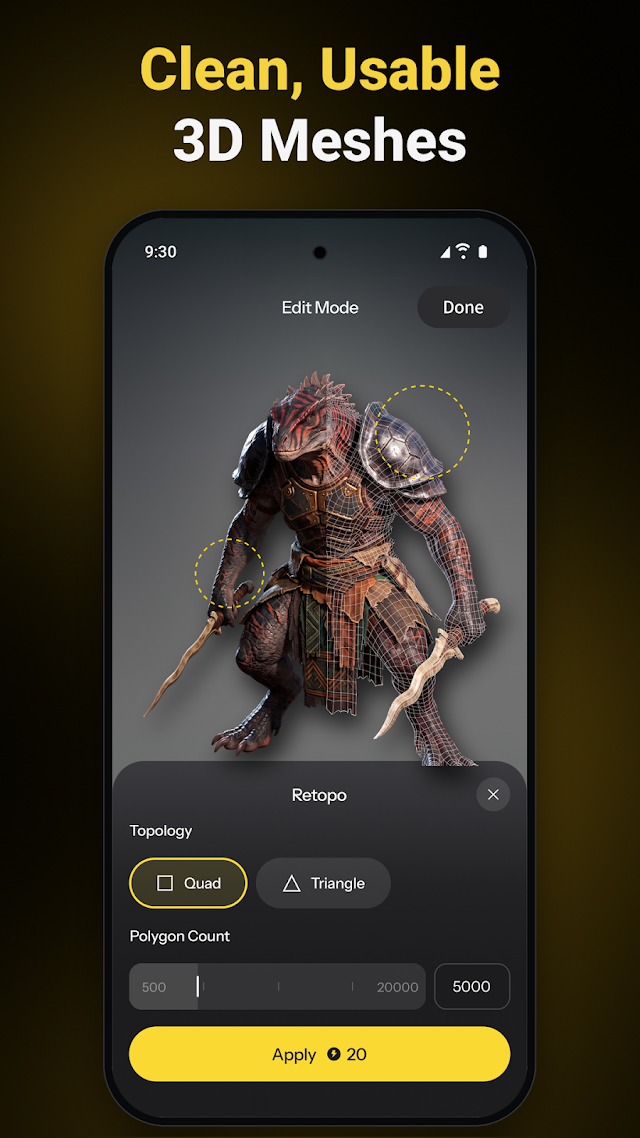 Tripo - AI 3D Model Generator Resimleri