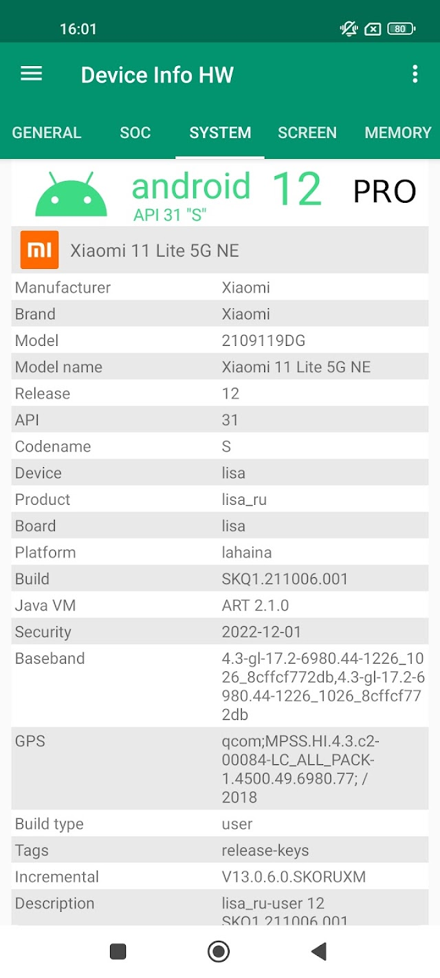 Device Info HW Resimleri