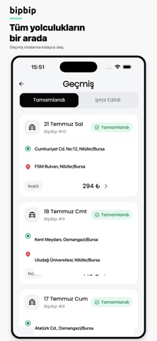 BipBip - Paylaşımlı Yolculuk Resimleri