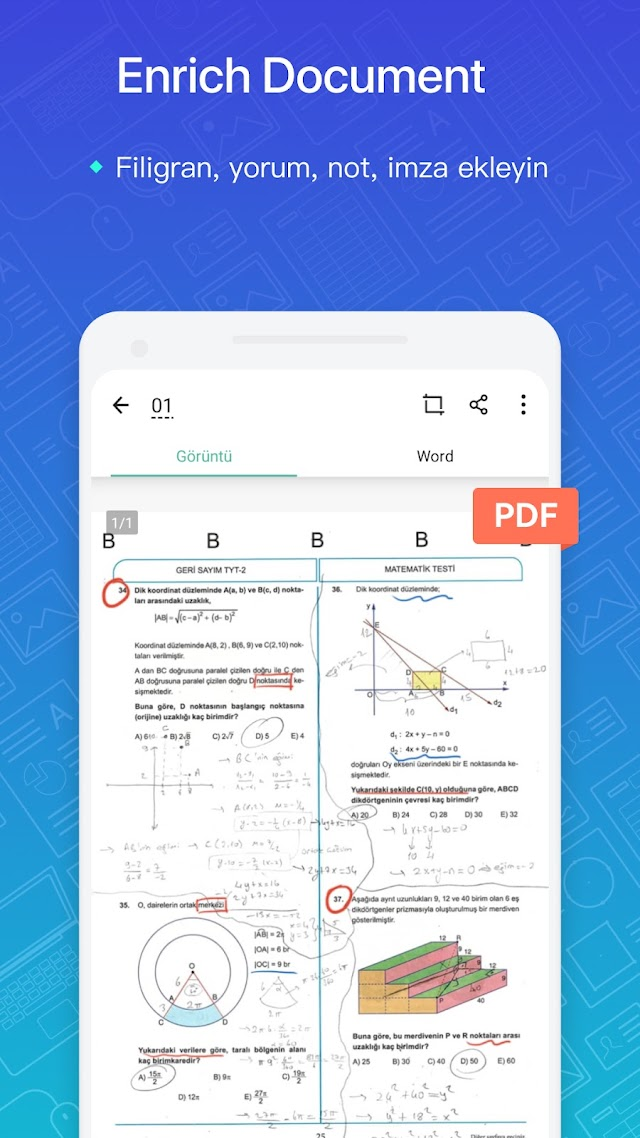CamScanner - pdf i�in taray�c� Resimleri