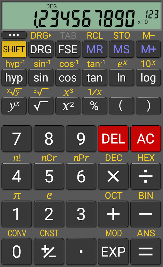RealCalc Scientific Calculator Resimleri