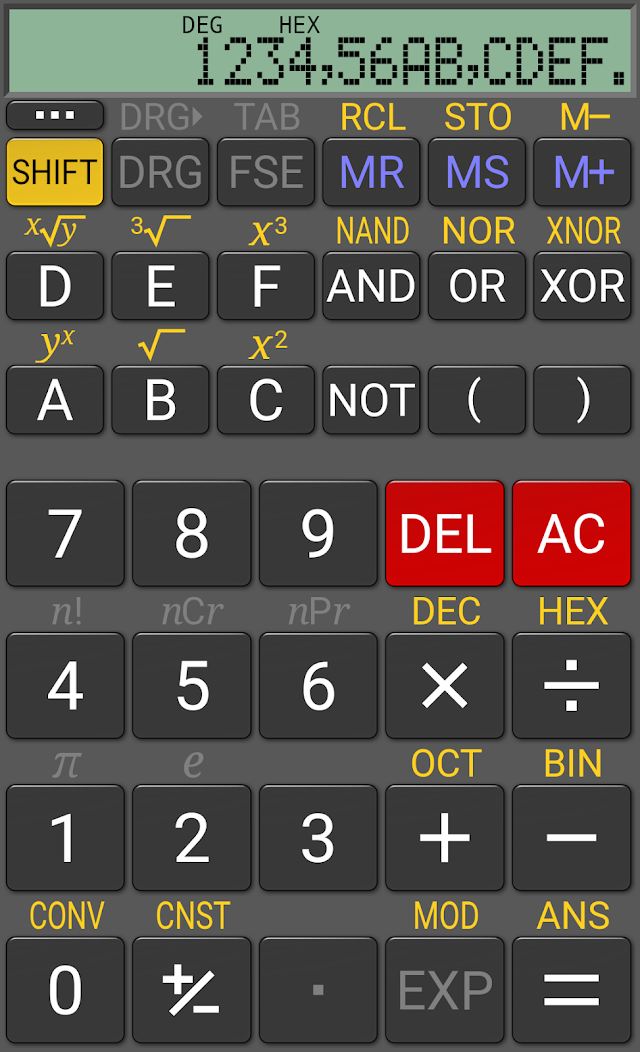 RealCalc Scientific Calculator Resimleri