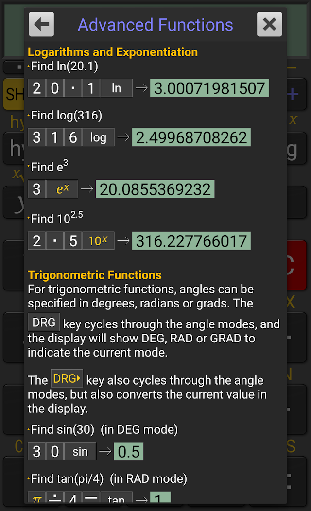 RealCalc Scientific Calculator Resimleri