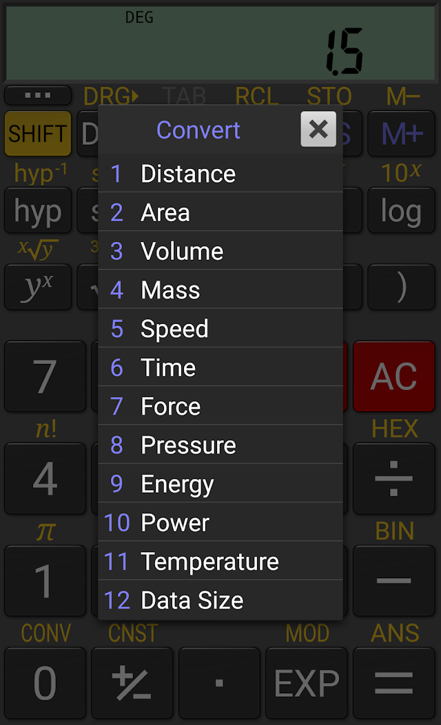 RealCalc Scientific Calculator Resimleri