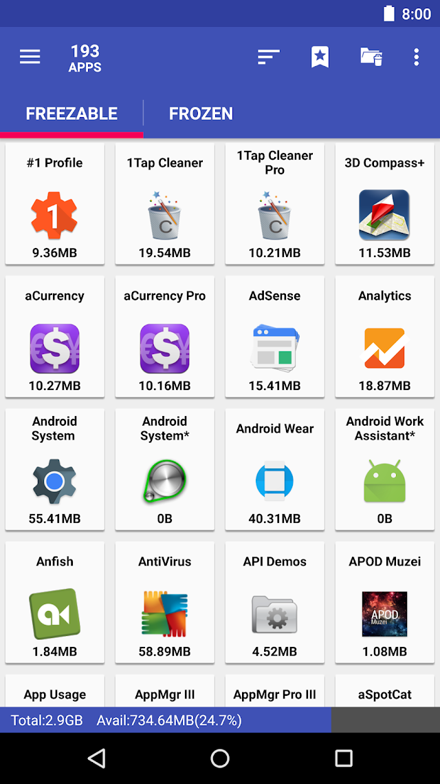 AppMgr III (App 2 SD) Resimleri