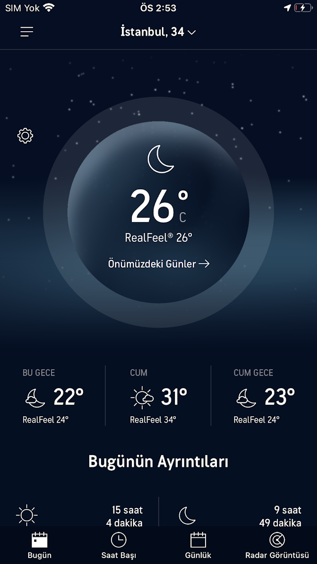 AccuWeather Hava Durumu Resimleri