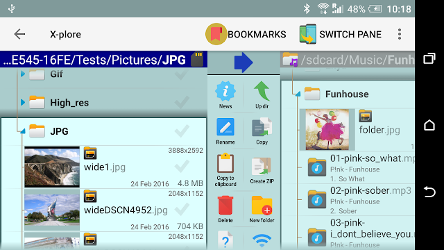 X-plore File Manager Resimleri