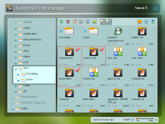 X-plore File Manager Resimleri