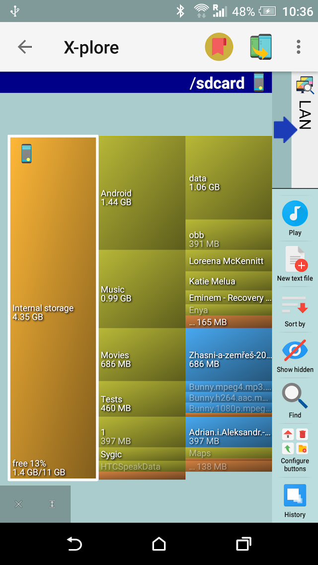 X-plore File Manager Resimleri