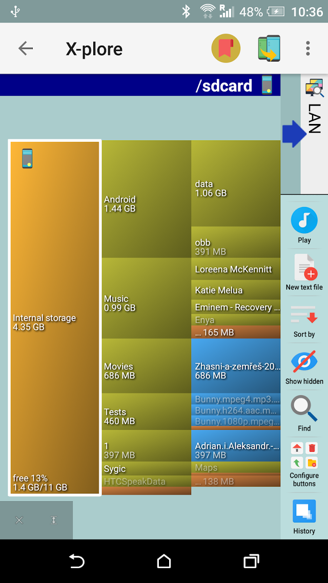 X-plore File Manager Resimleri