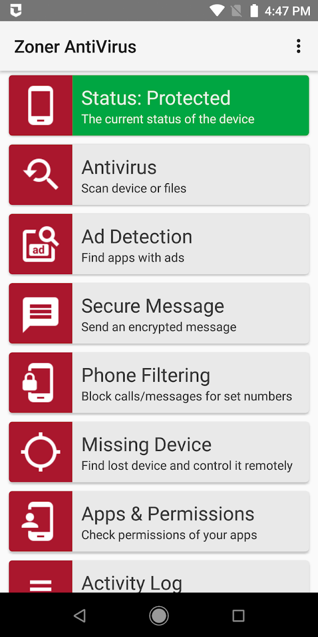 Zoner AntiVirus Resimleri
