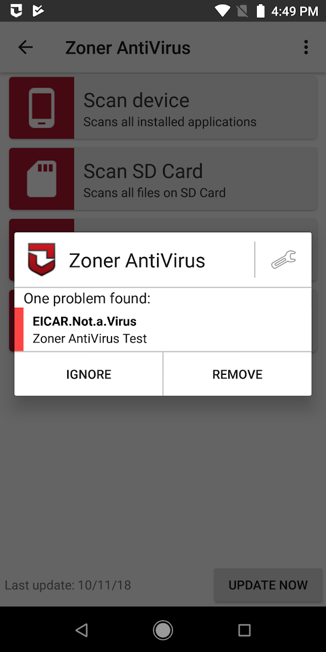 Zoner AntiVirus Resimleri
