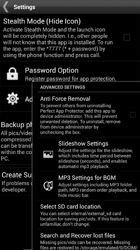 Gallery Lock (Hide pictures) Resimleri