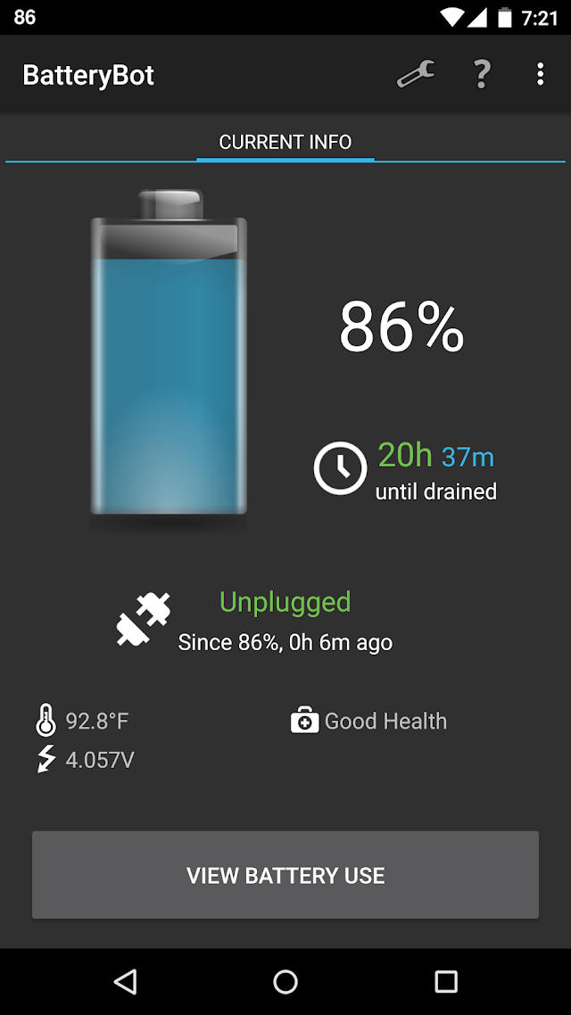 BatteryBot Battery Indicator Resimleri