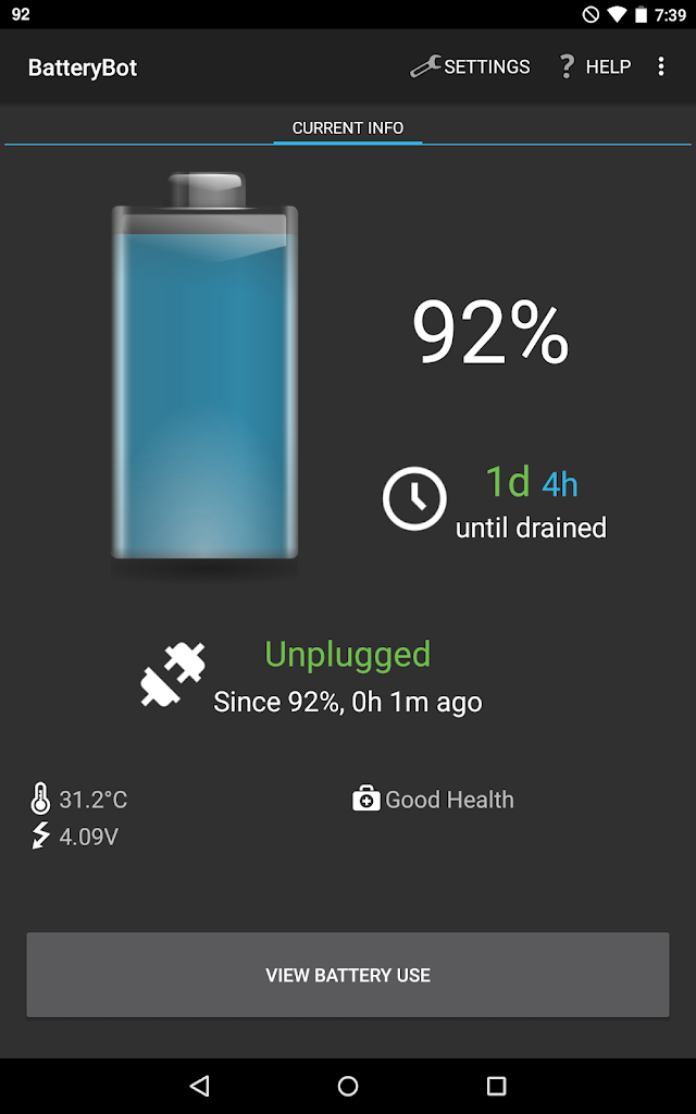 BatteryBot Battery Indicator Resimleri