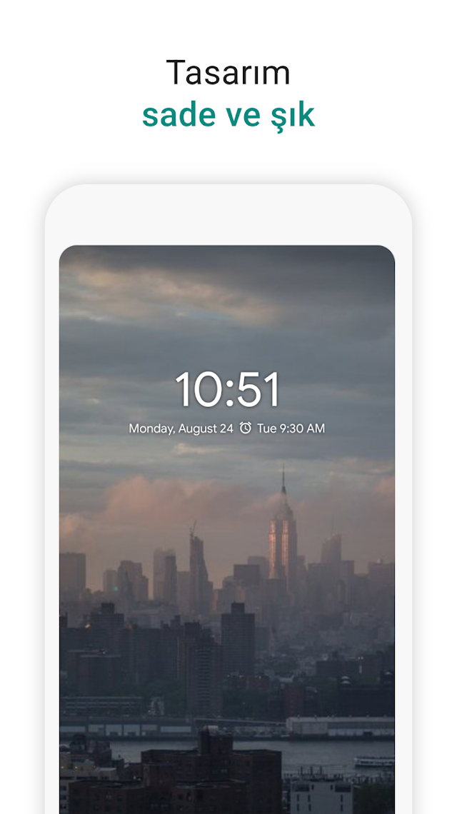 Dijital Saat Widget'ı Resimleri