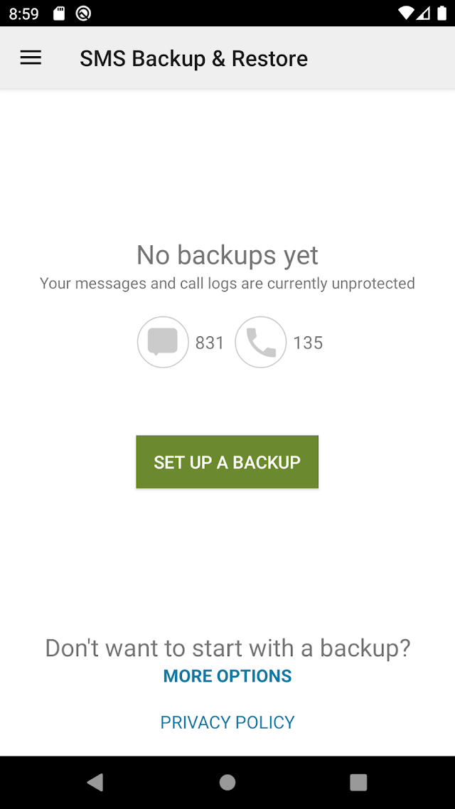 SMS Backup & Restore Resimleri