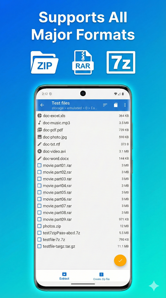 Easy UnRAR ZIP, 7Z, TAR, GZ Resimleri