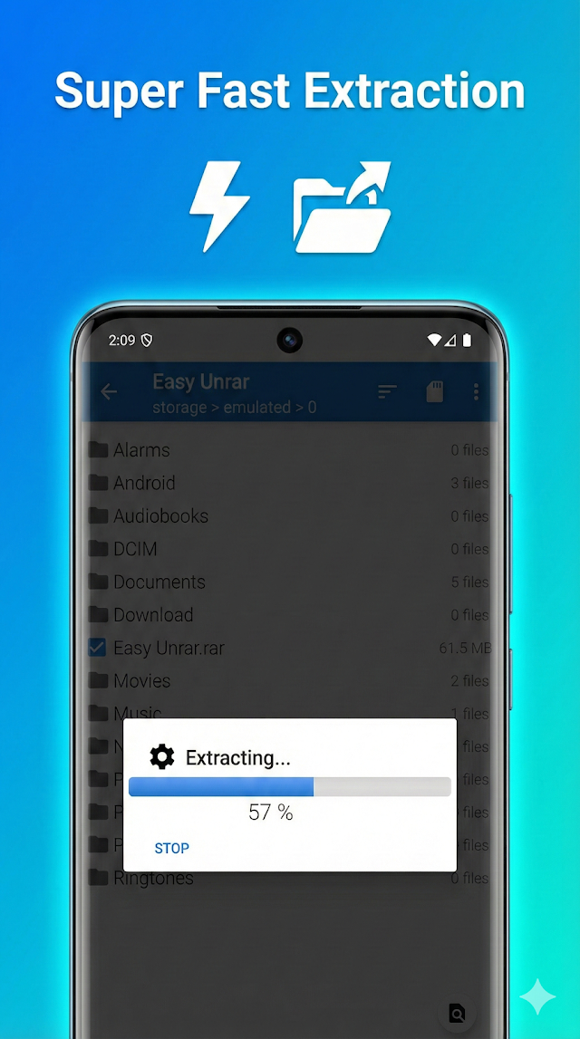 Easy UnRAR ZIP, 7Z, TAR, GZ Resimleri