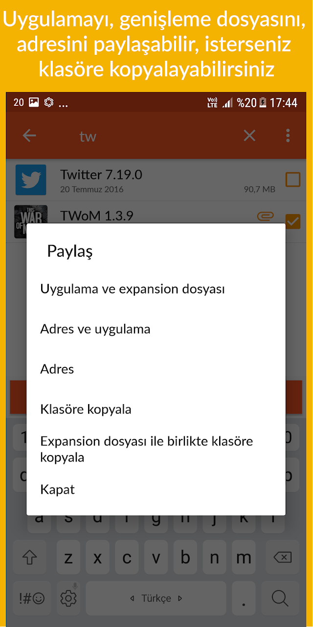 Uygulama Paylaş Resimleri