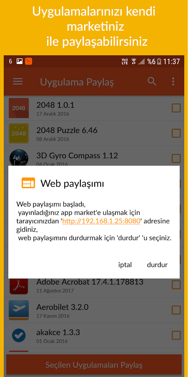 Uygulama Paylaş Resimleri