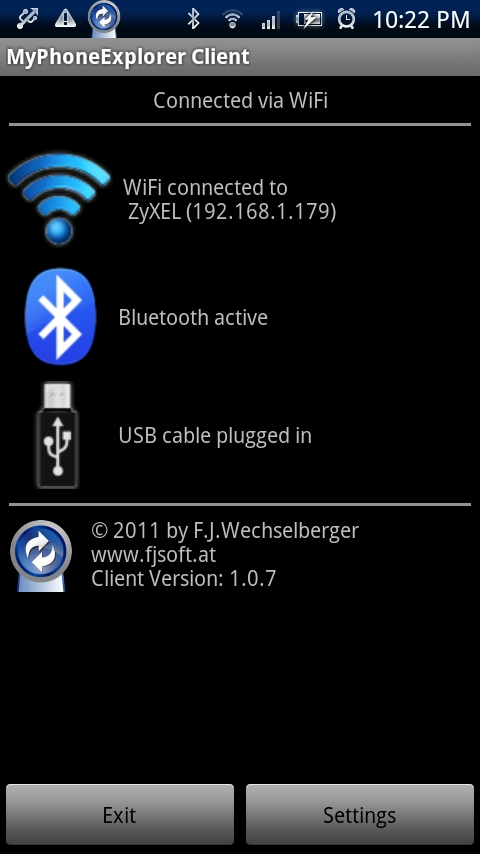 MyPhoneExplorer Client Resimleri