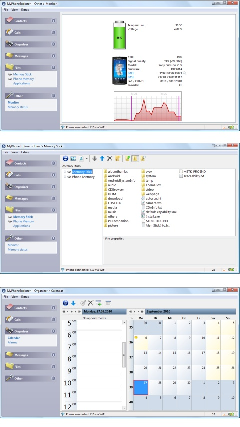 MyPhoneExplorer Client Resimleri