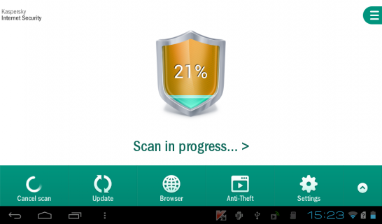 Kaspersky Mobile Security Resimleri