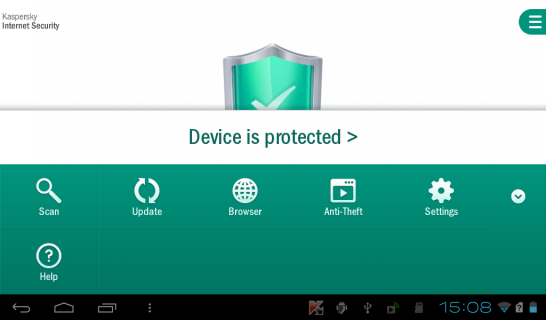 Kaspersky Mobile Security Resimleri