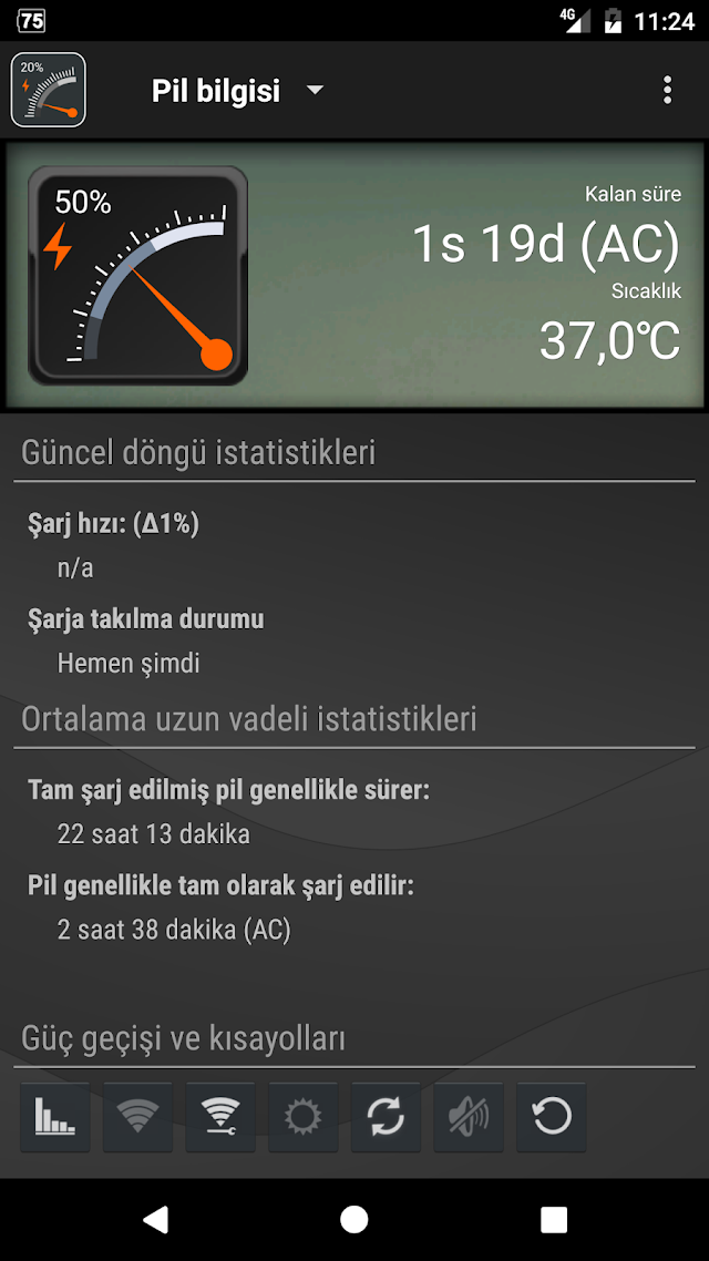 Gauge Battery Widget Resimleri