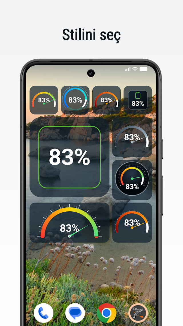 Gauge Battery Widget & Monitör Resimleri