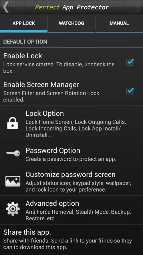 Perfect AppLock(App Protector) Resimleri