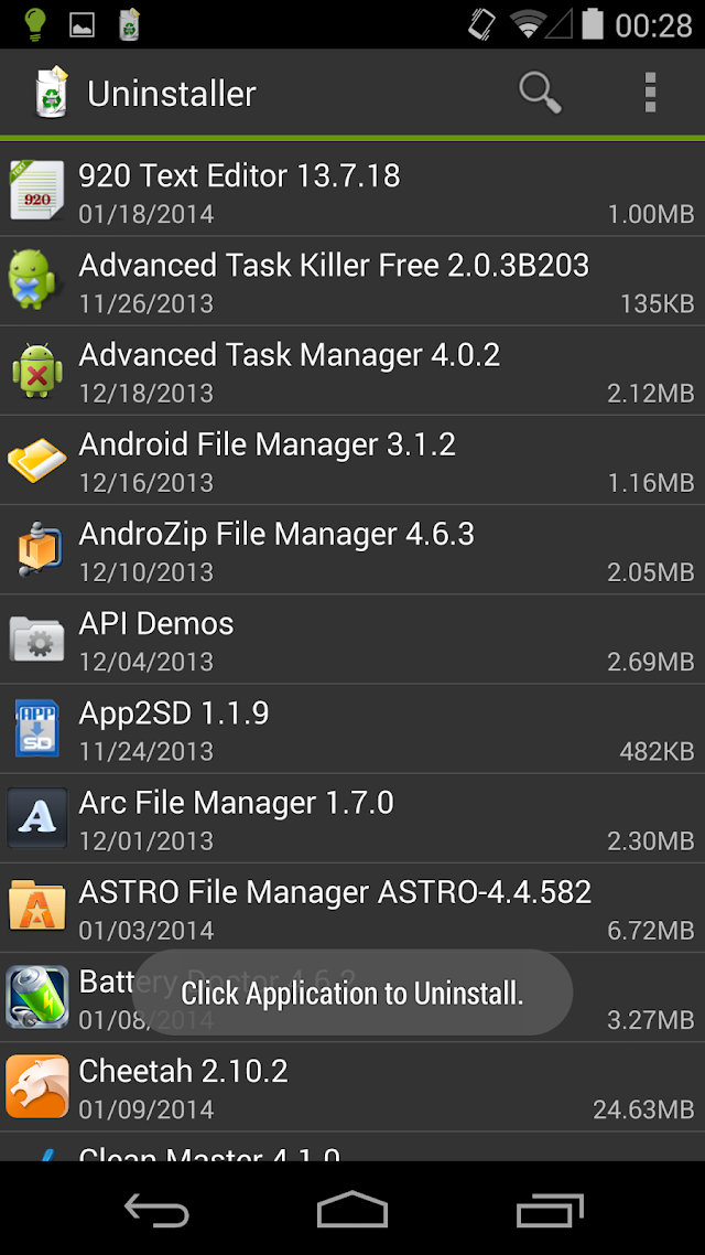 Uninstaller Resimleri