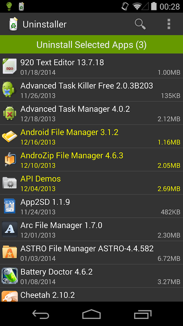 Uninstaller Resimleri