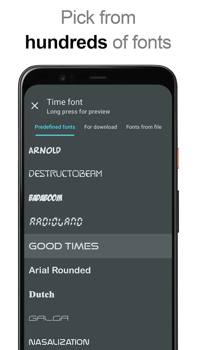 DIGI Saat Widget Resimleri