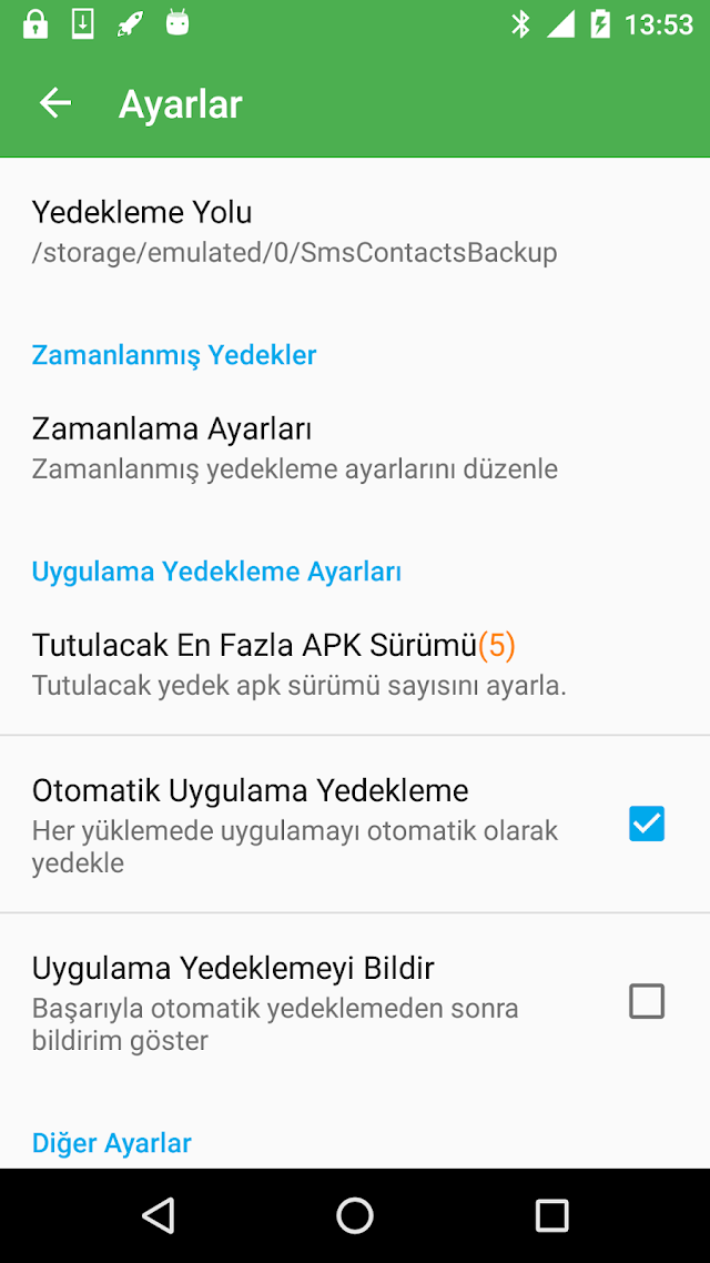 Süper Yedekleme: SMS & Kişiler Resimleri