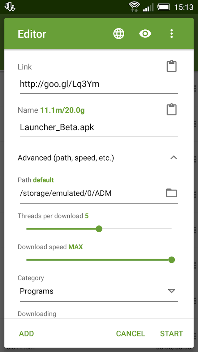 Advanced Download Manager Resimleri