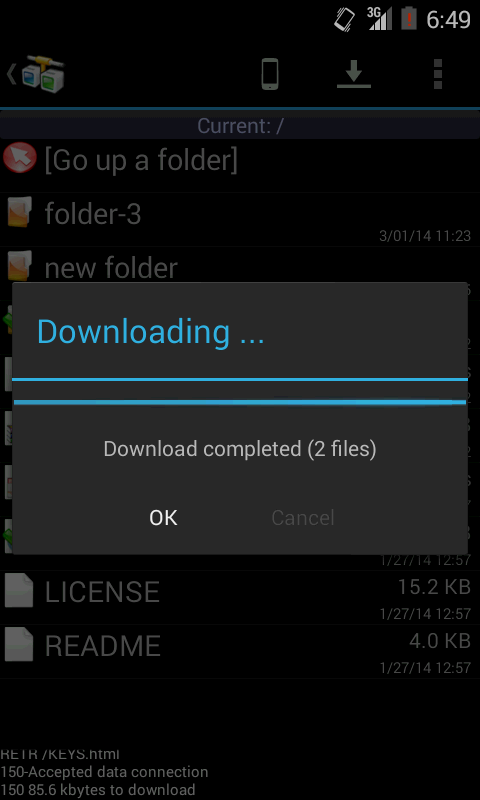 AndFTP (FTP client) Resimleri