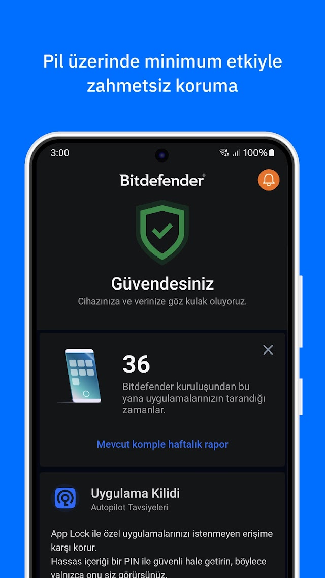 Bitdefender Mobile Security Resimleri