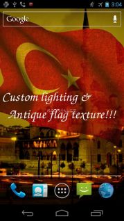 3D Turkey Flag LWP Resimleri