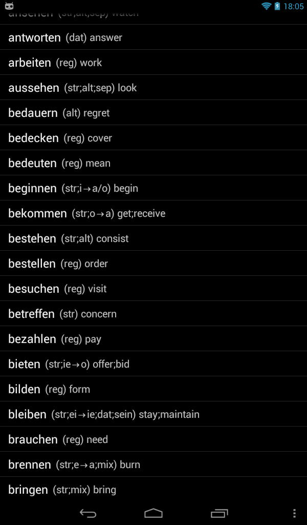German Verbs Resimleri