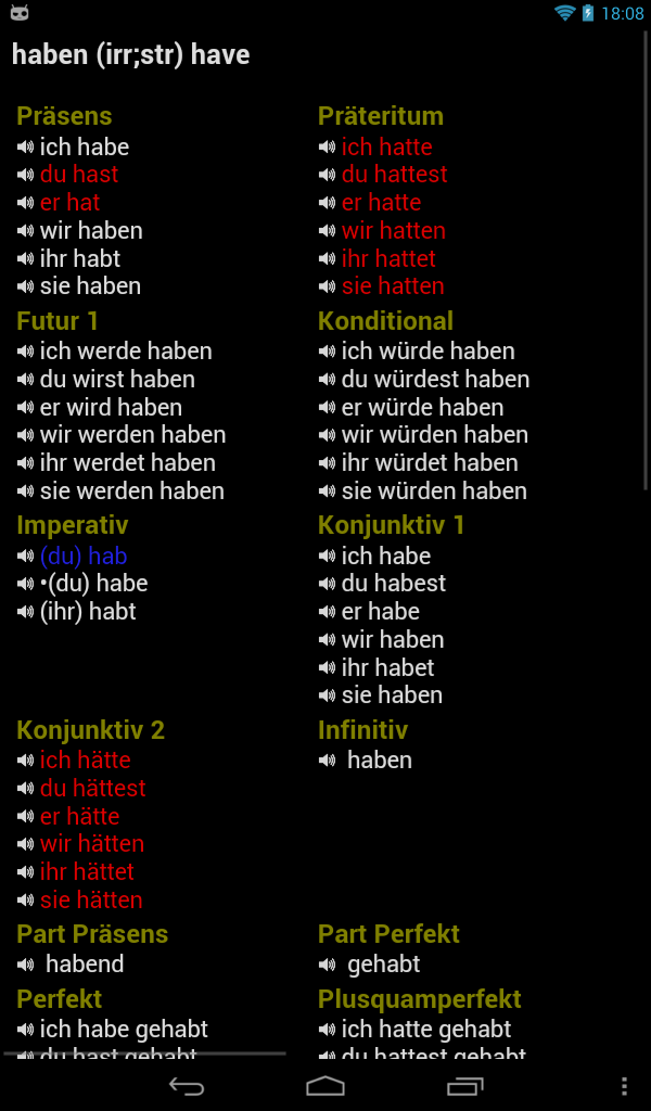 German Verbs Resimleri