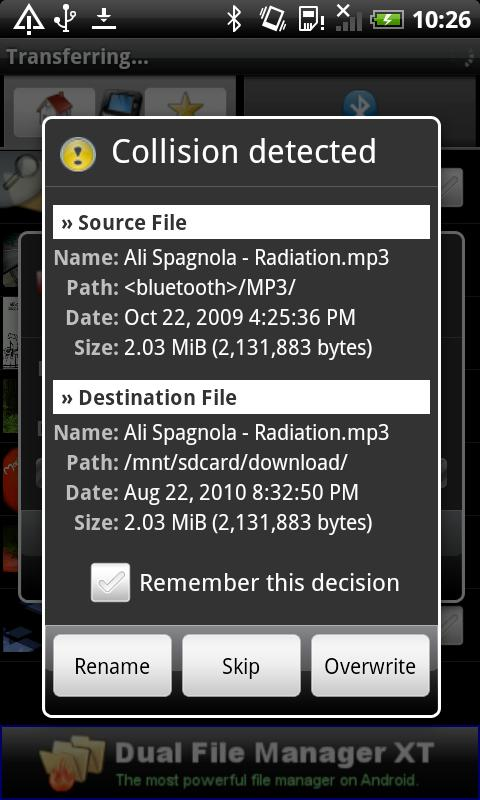 Bluetooth File Transfer Resimleri