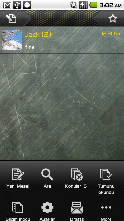 Handcent SMS Turkish Language Resimleri